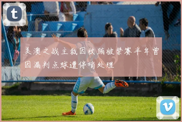 美澳之战主裁因收贿被禁赛半年曾因漏判点球遭停哨处理